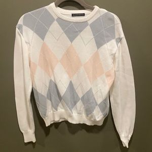 Brandy Melville Bernadette argyle sweater